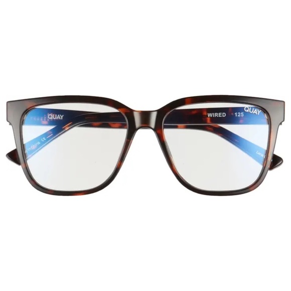 QUAY Wired Blue Light Glasses Tortoise Frames Bluelight Blocking Lens Unisex NWT - Picture 8 of 8